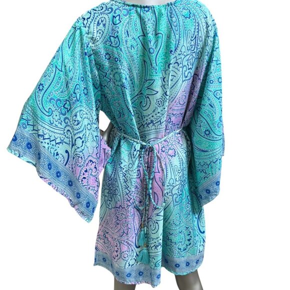 New Swim Cover Up Boho Mid Dress For Women Beach Party All Size Fits All - Picture 2 of 6